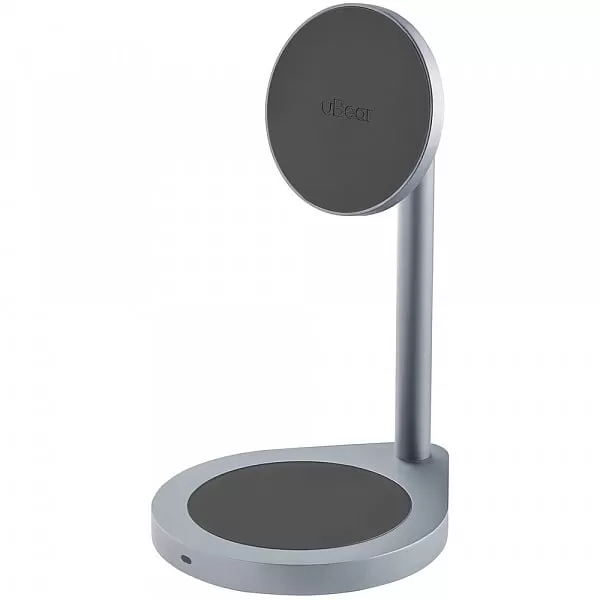 Беспроводное зарядное устройство uBear Stage 2-in-1, серый