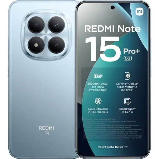 Смартфон Xiaomi Redmi 15 Pro Plus 5G 12/512 ГБ, голубой